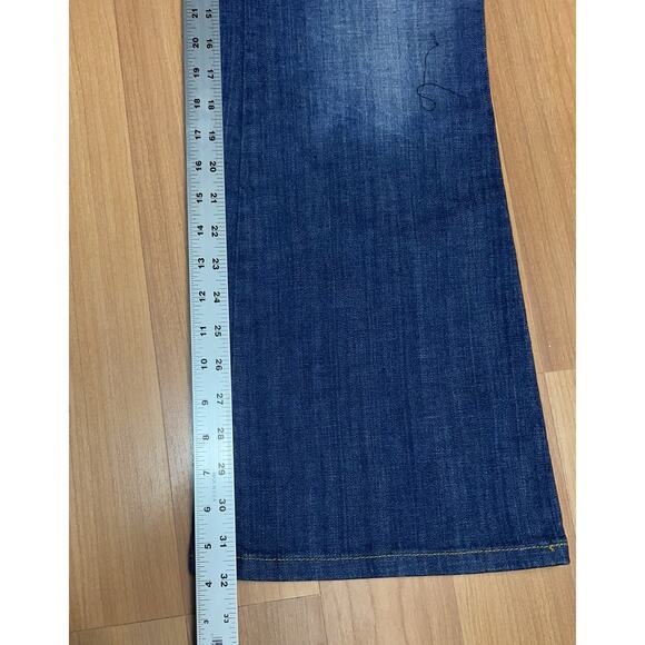 Fashion Bug 90's Y2k Hip Huggers High Rise Flare Leg Women Jeans Blue Size 10 - Picture 8 of 13